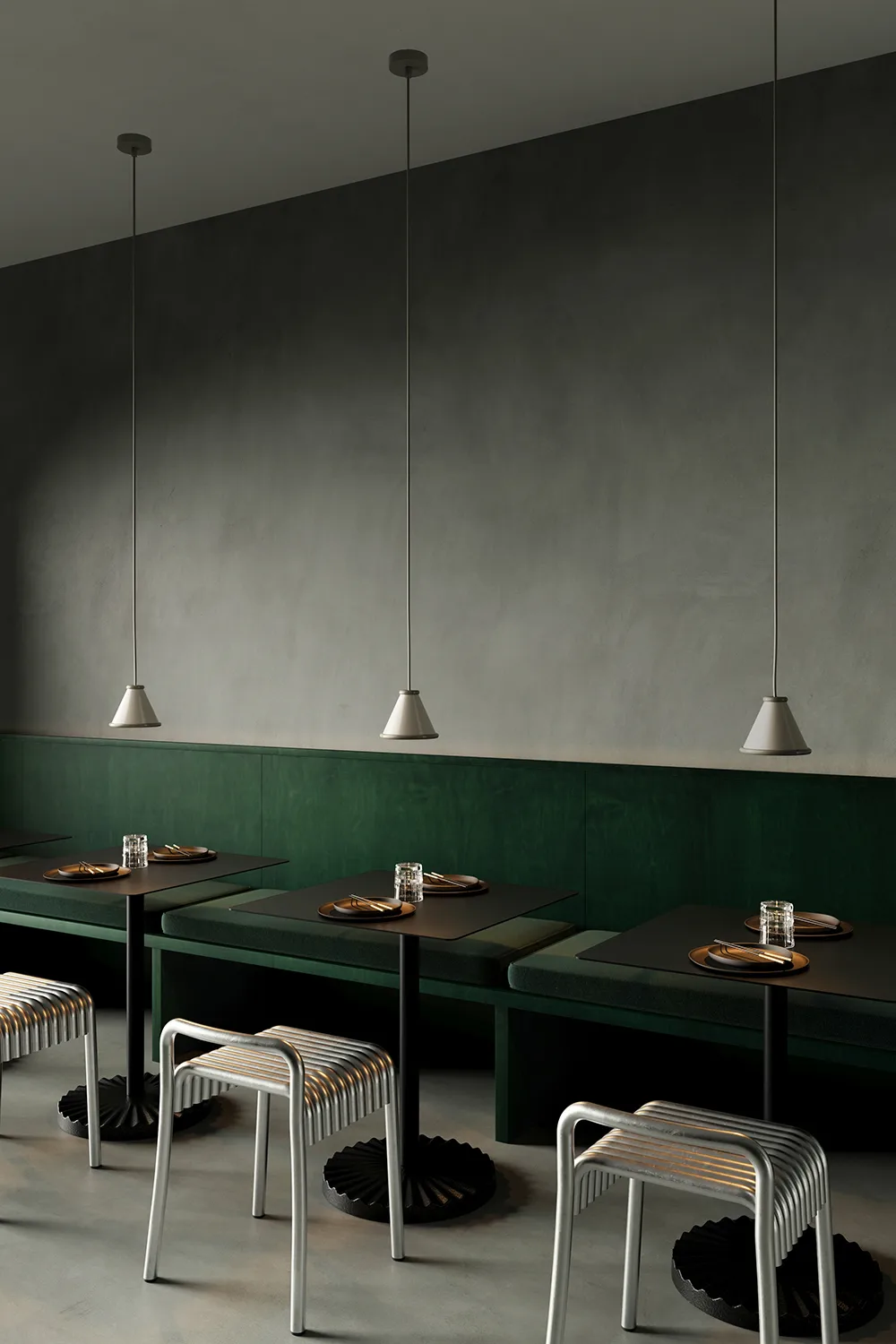 Lampadario Belle Ø15 cm, Pepple grey-moss grey Belid