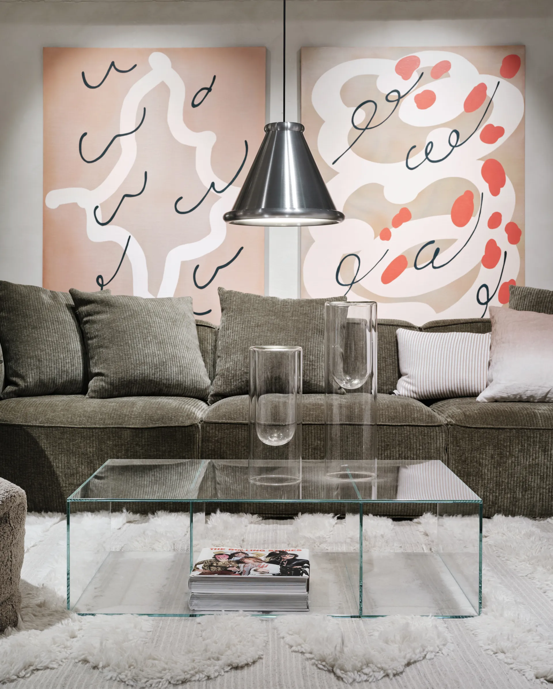 Lampadario Belle Ø36 cm, Alluminio spazzolato Belid