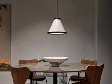 Lampadario Belle Ø36 cm - Bianco lucido-nero lucido - Belid