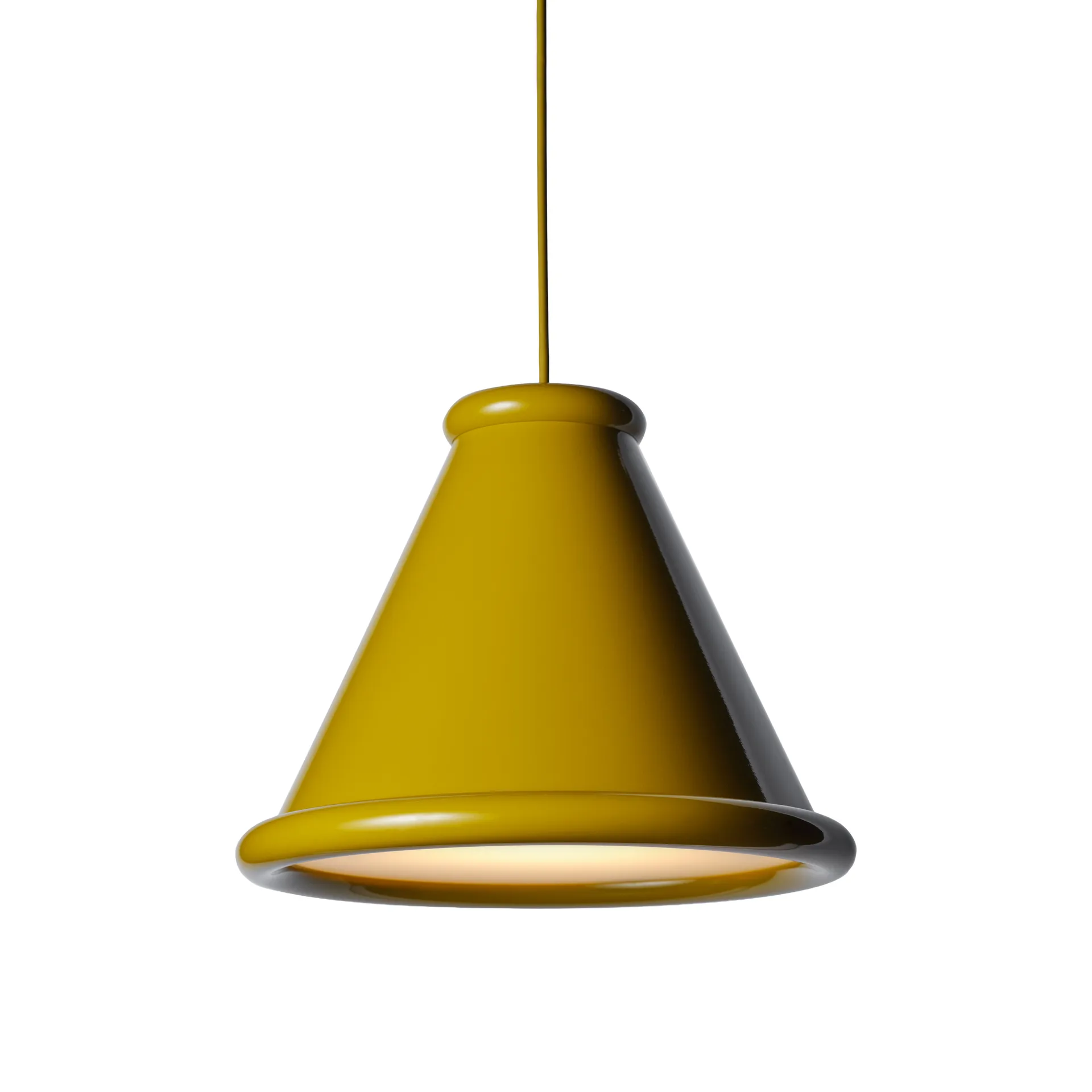 Lampadario Belle Ø36 cm, Giallo miele Belid