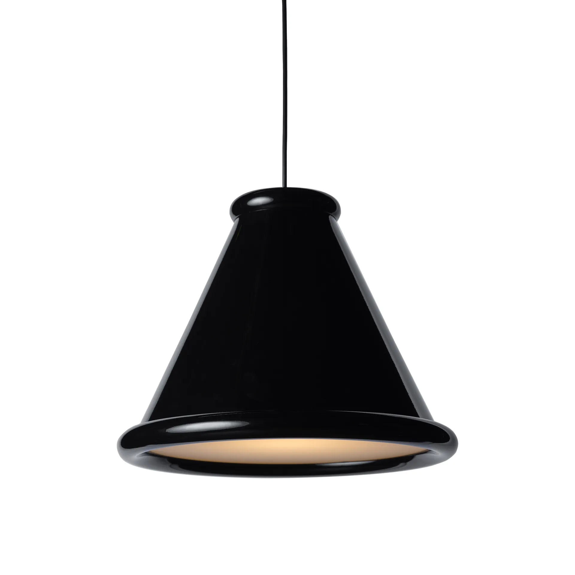 Lampadario Belle Ø36 cm, Nero lucido Belid