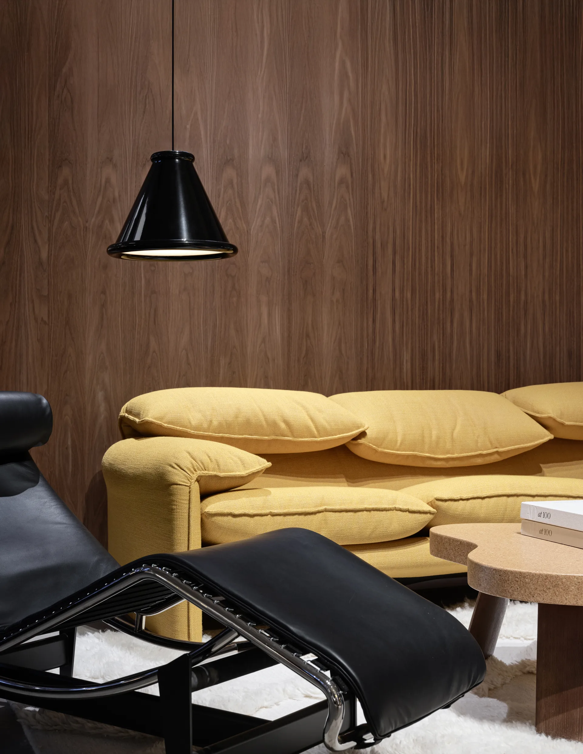 Lampadario Belle Ø36 cm, Nero lucido Belid