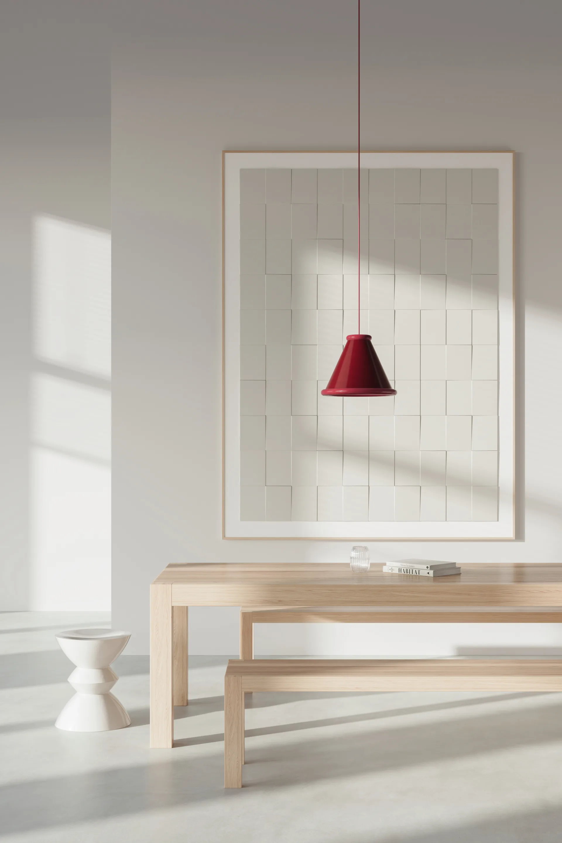 Lampadario Belle Ø36 cm, Wine red-red violet Belid