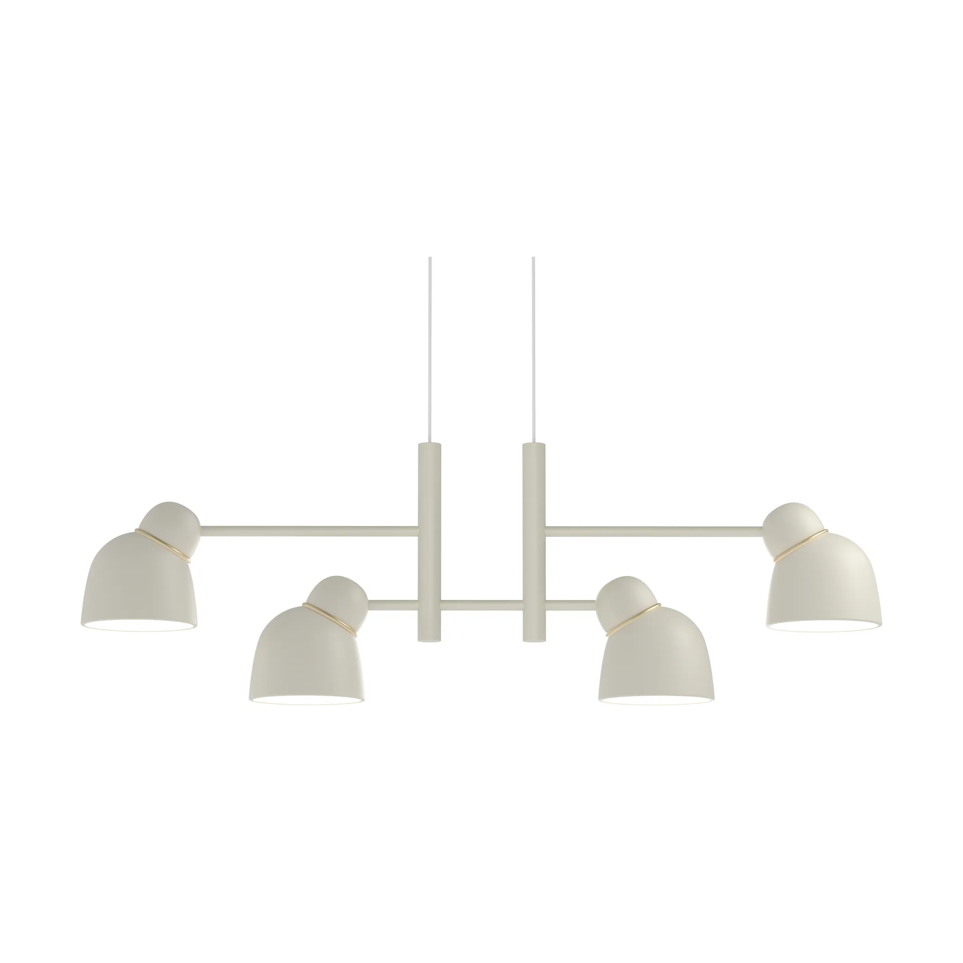 Lampadario Bird 119,3 cm, Sabbia-ottone Belid