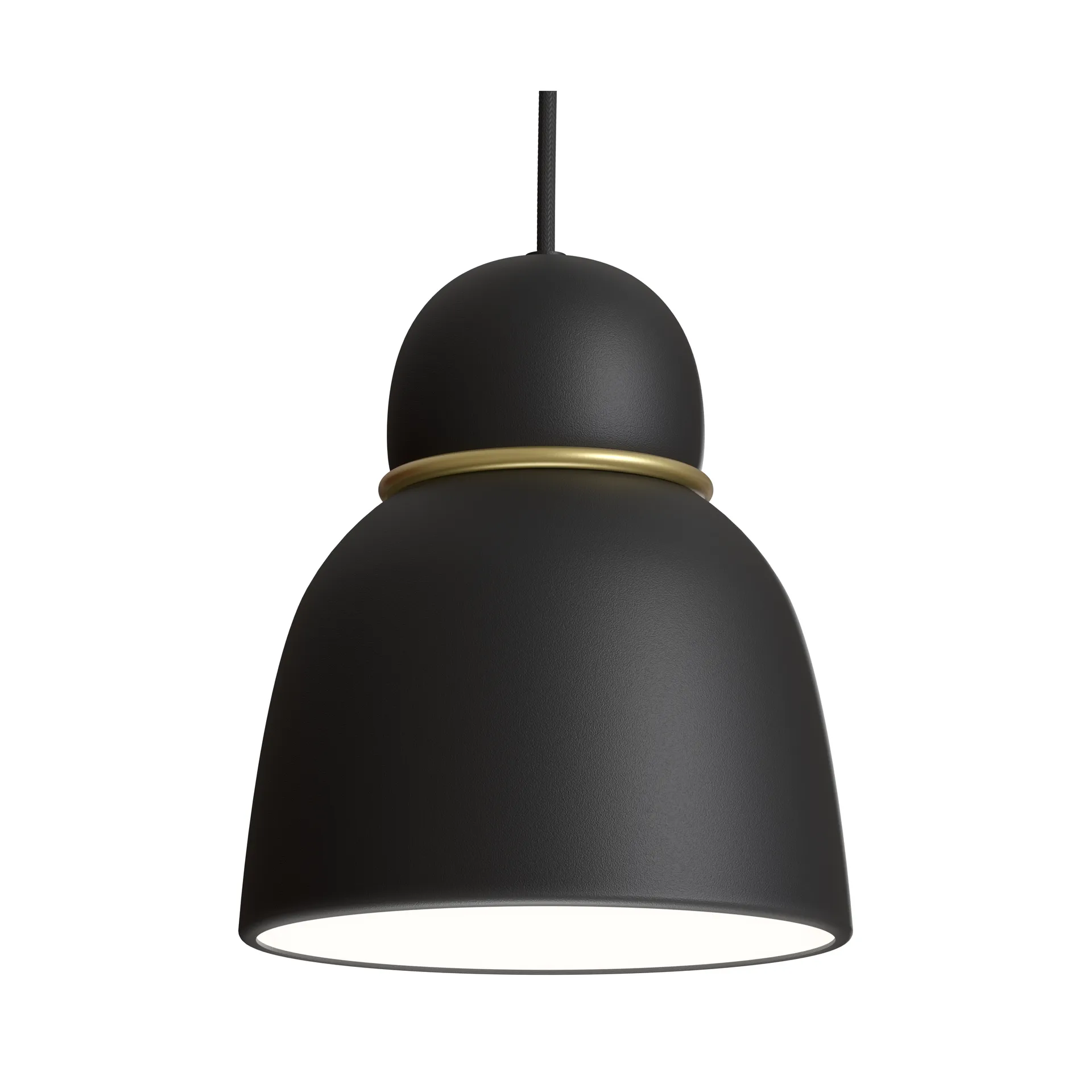 Lampadario Bird Ø17,3 cm, Nero-ottone Belid