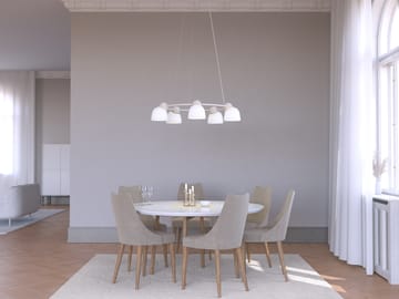 Lampadario Bird Ø95,3 cm - Sabbia-ottone-vetro opale - Belid