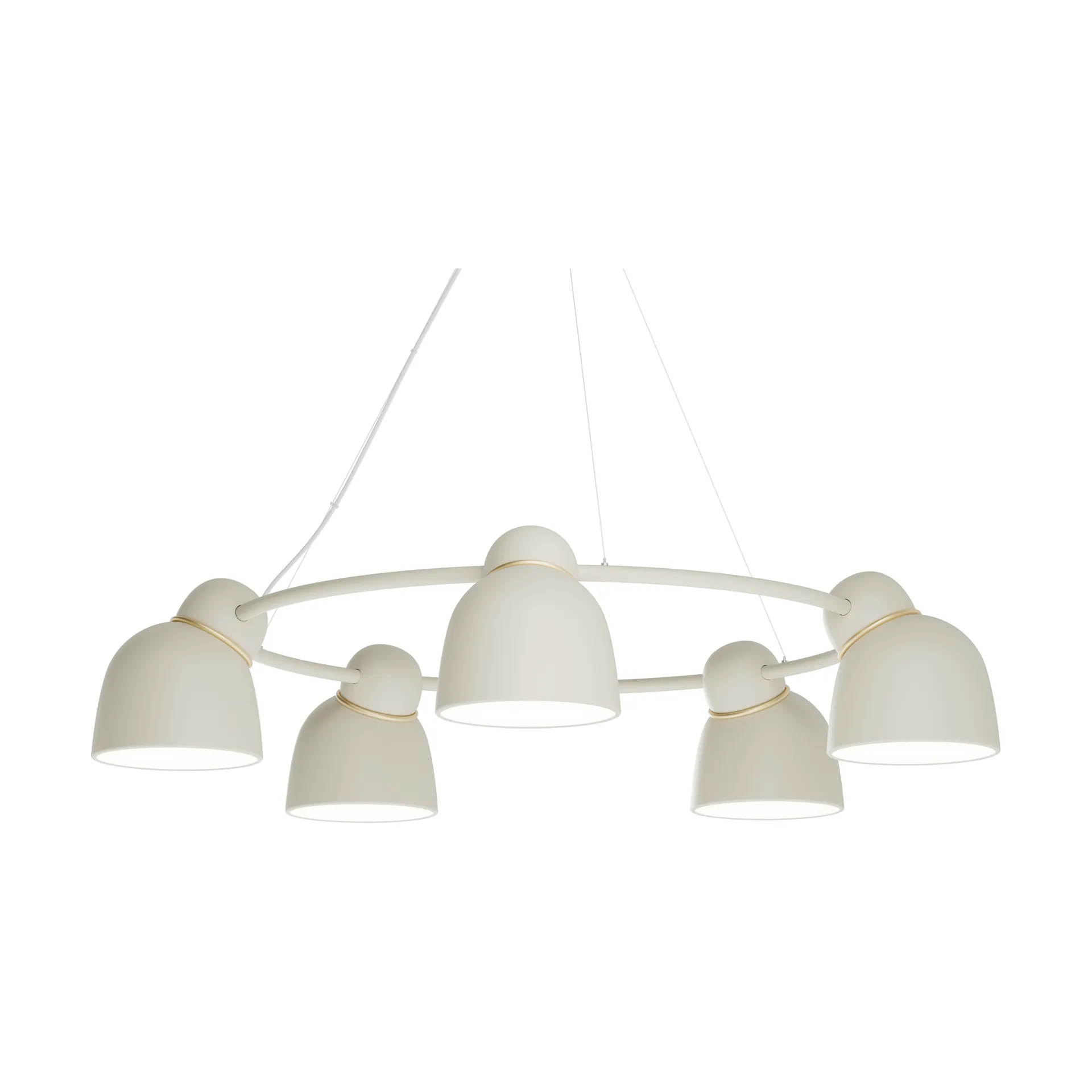 Lampadario Bird Ø95,3 cm, Sabbia-ottone Belid