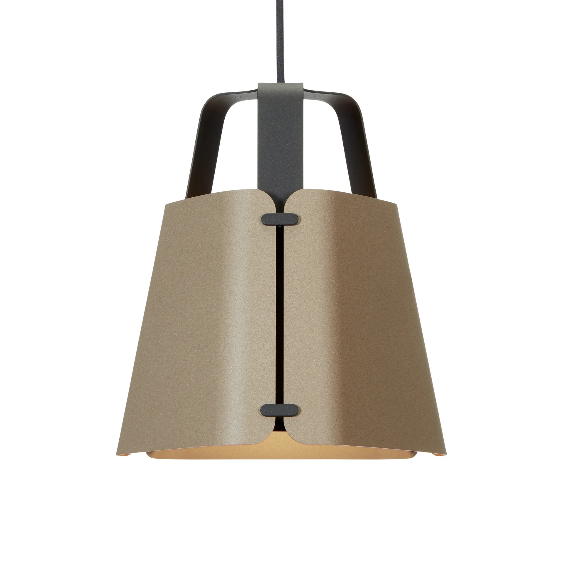 Lampadario Fold Ø 27 cm, antracite-struttura-sabbia Belid