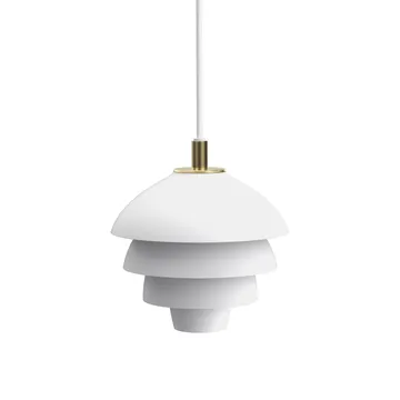 Lampadario Valencia Ø18 - Bianco opaco-ottone - Belid
