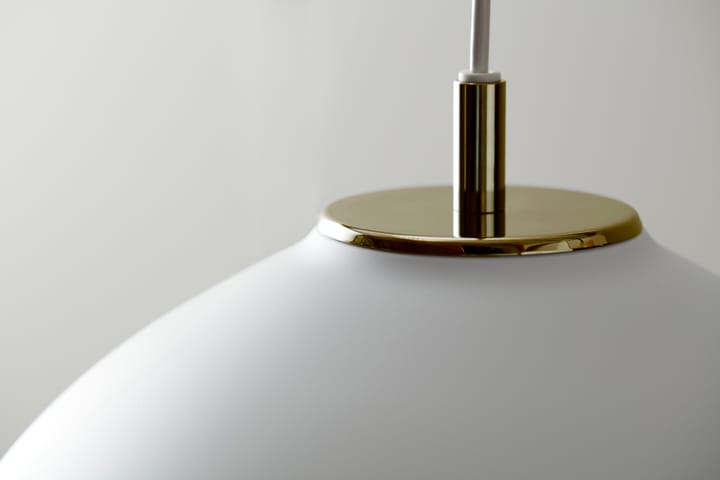 Lampadario Valencia Ø31,8, Bianco opaco-ottone Belid