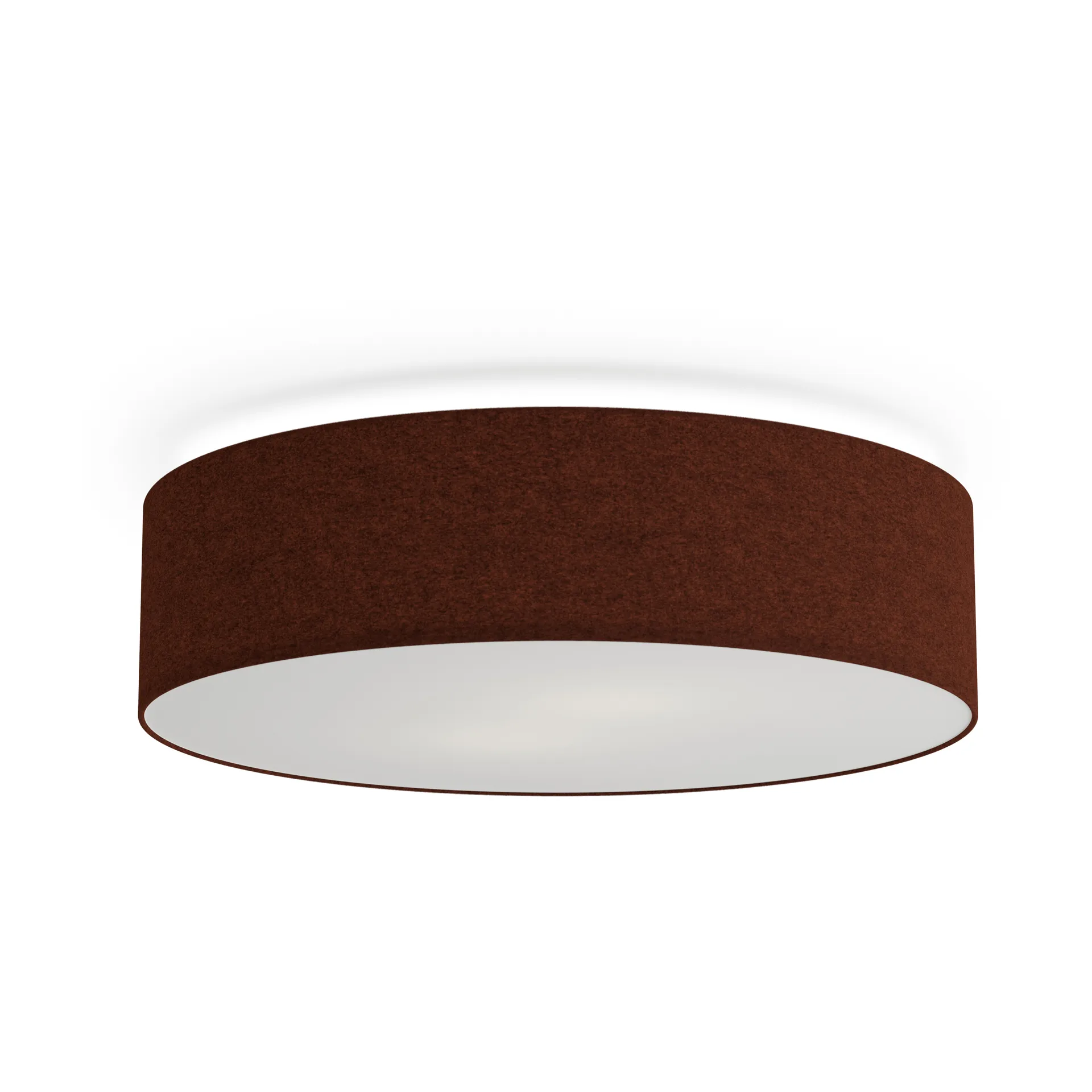 Plafoniera Soft Ø 44 cm, Rosso ruggine lana Belid