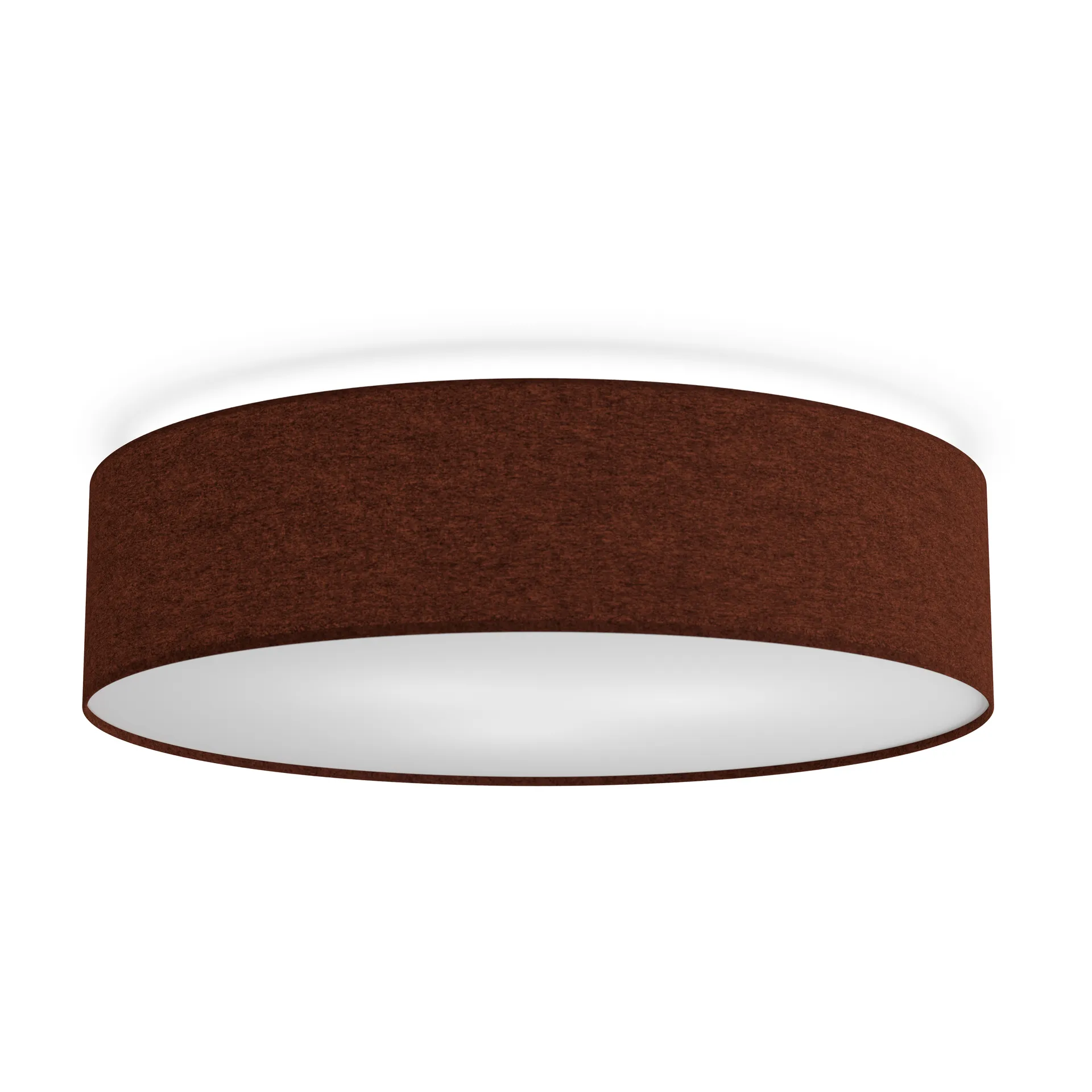 Plafoniera Soft Ø 60 cm, Rosso ruggine lana Belid