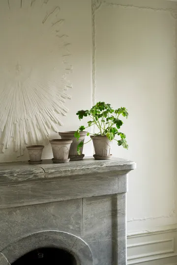 Fleur vaso con sottovaso 2 pezzi - Grey, Ø16 cm - Bergs Potter