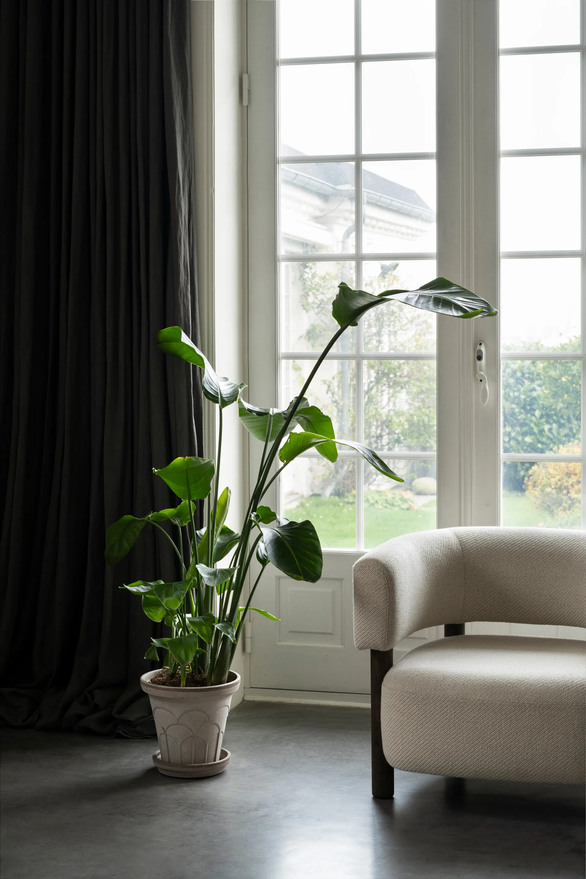 Fleur vaso con sottovaso 2 pezzi, Grey, Ø25 cm Bergs Potter