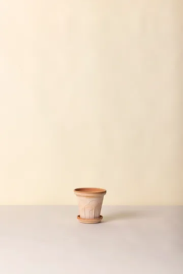 Fleur vaso con sottovaso 2 pezzi - Rosa, Ø16 cm - Bergs Potter