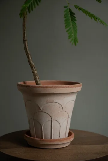Fleur vaso con sottovaso 2 pezzi - Rosa, Ø16 cm - Bergs Potter
