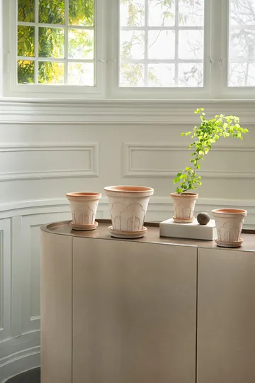 Fleur vaso con sottovaso 2 pezzi - Rosa, Ø21 cm - Bergs Potter