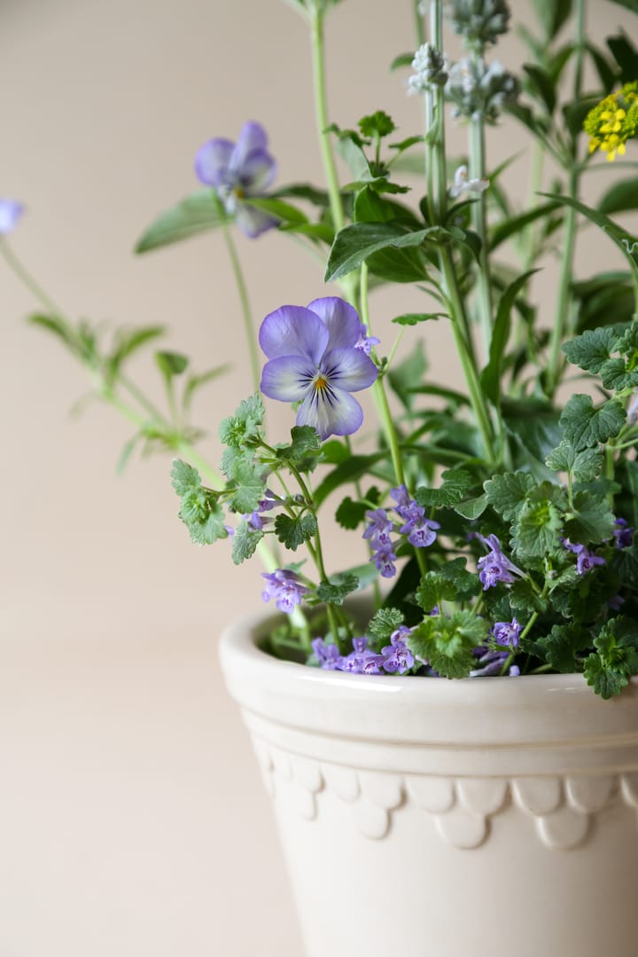 Vaso da fiori Copenhagen smaltato, Ø 12 cm - Sand Stone - Bergs Potter