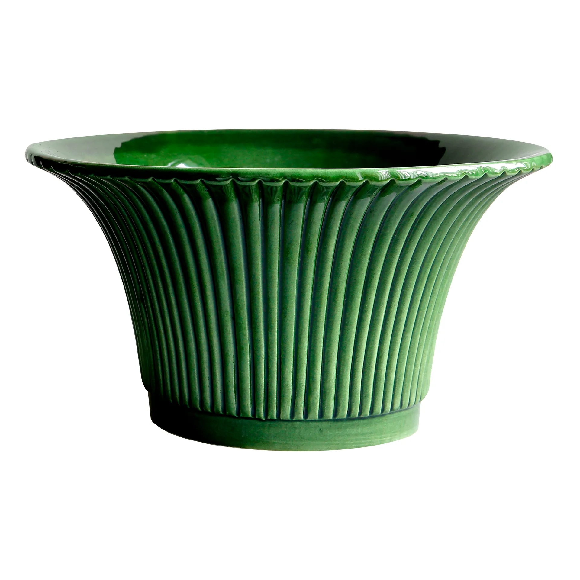 Vaso da fiori Daisy smaltato Ø 25 cm, Verde Bergs Potter