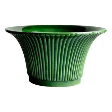 Vaso da fiori Daisy smaltato Ø 25 cm - Verde - Bergs Potter