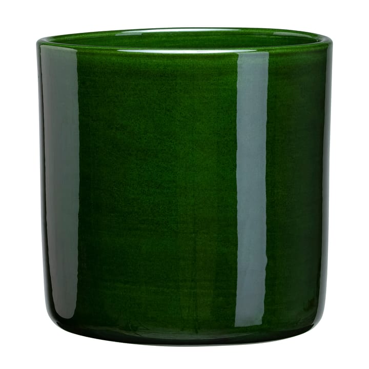 Vaso da fiori Fioriera Romeo smaltato Ø 17 cm - verde - Bergs Potter