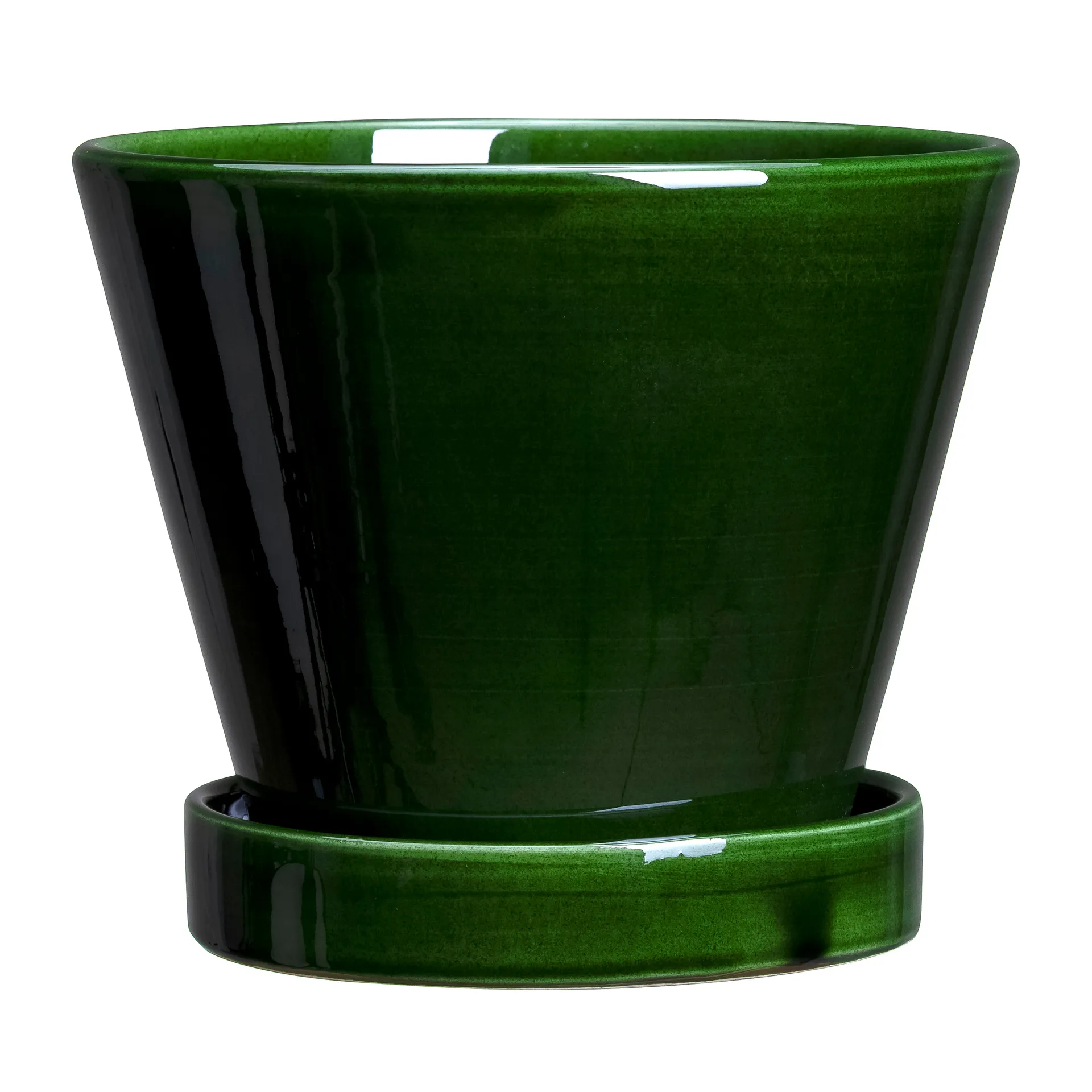 Vaso da fiori Julie smaltato Ø 15 cm, Green emerald Bergs Potter