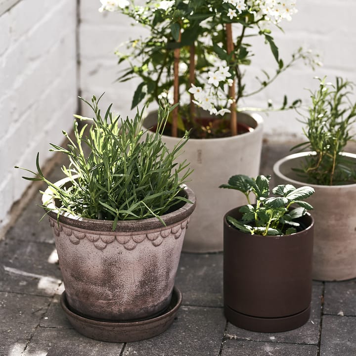 Vaso da fiori Københavner 21 cm, Grigio Bergs Potter