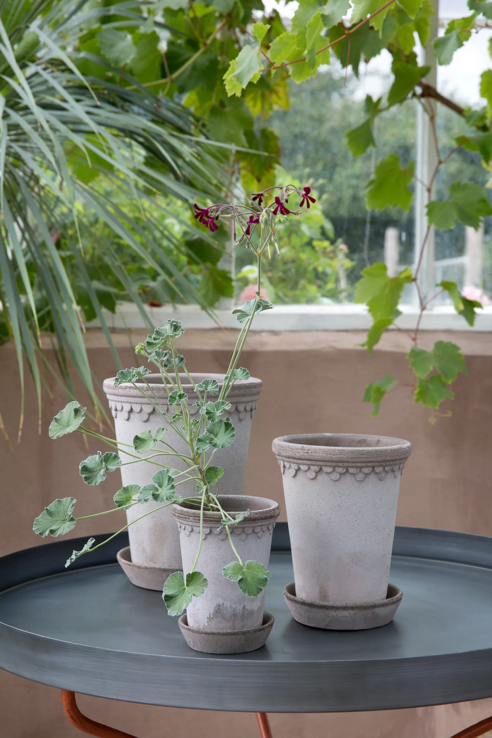 Vaso da fiori Københavner alto Ø 14 cm, Grigio Bergs Potter