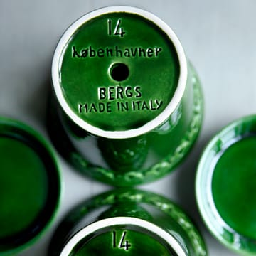Vaso da fiori Københavner smaltato Ø 10 cm - Verde - Bergs Potter
