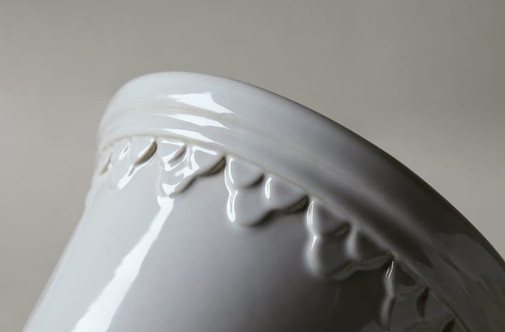 Vaso da fiori Københavner smaltato, Ø 12 cm, Bianco minerale Bergs Potter
