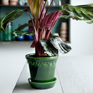 Vaso da fiori Københavner smaltato Ø 18 cm - Verde - Bergs Potter