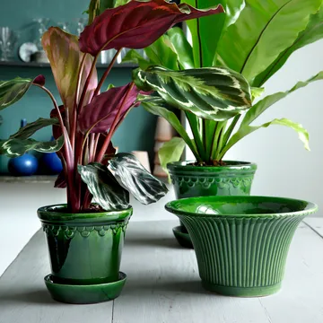 Vaso da fiori Københavner smaltato - Verde, Ø16 cm - Bergs Potter