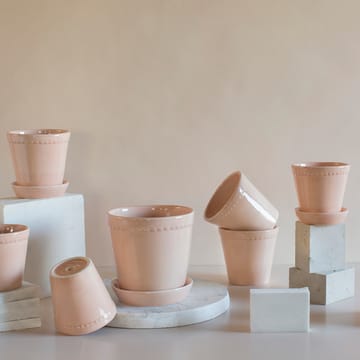 Vaso da fiori smaltato Helena Ø 12 cm - quartz rose - Bergs Potter