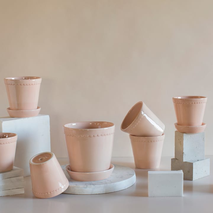 Vaso da fiori smaltato Helena Ø 12 cm, quartz rose Bergs Potter