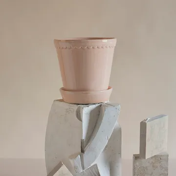 Vaso da fiori smaltato Helena Ø 16 cm - quartz rose - Bergs Potter