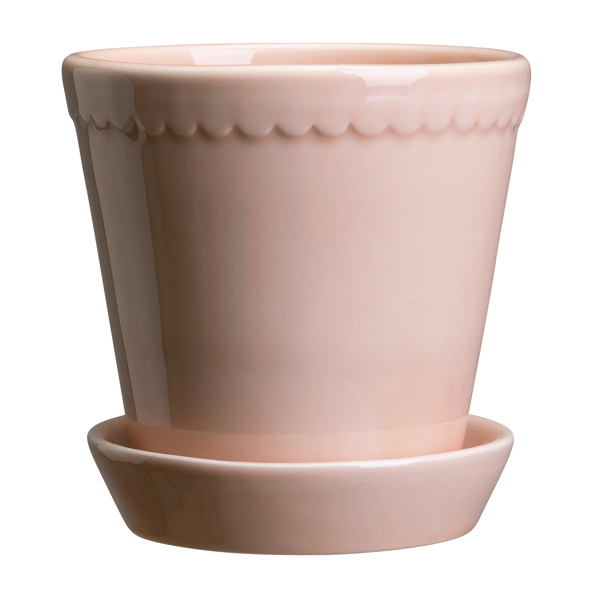 Vaso da fiori smaltato Helena Ø 18 cm, quartz rose Bergs Potter