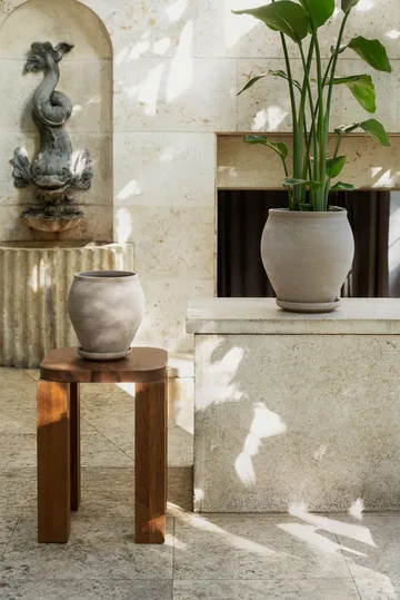 Vaso Delphi con sottovaso, 2 pezzi - Grigio, Ø20 cm - Bergs Potter