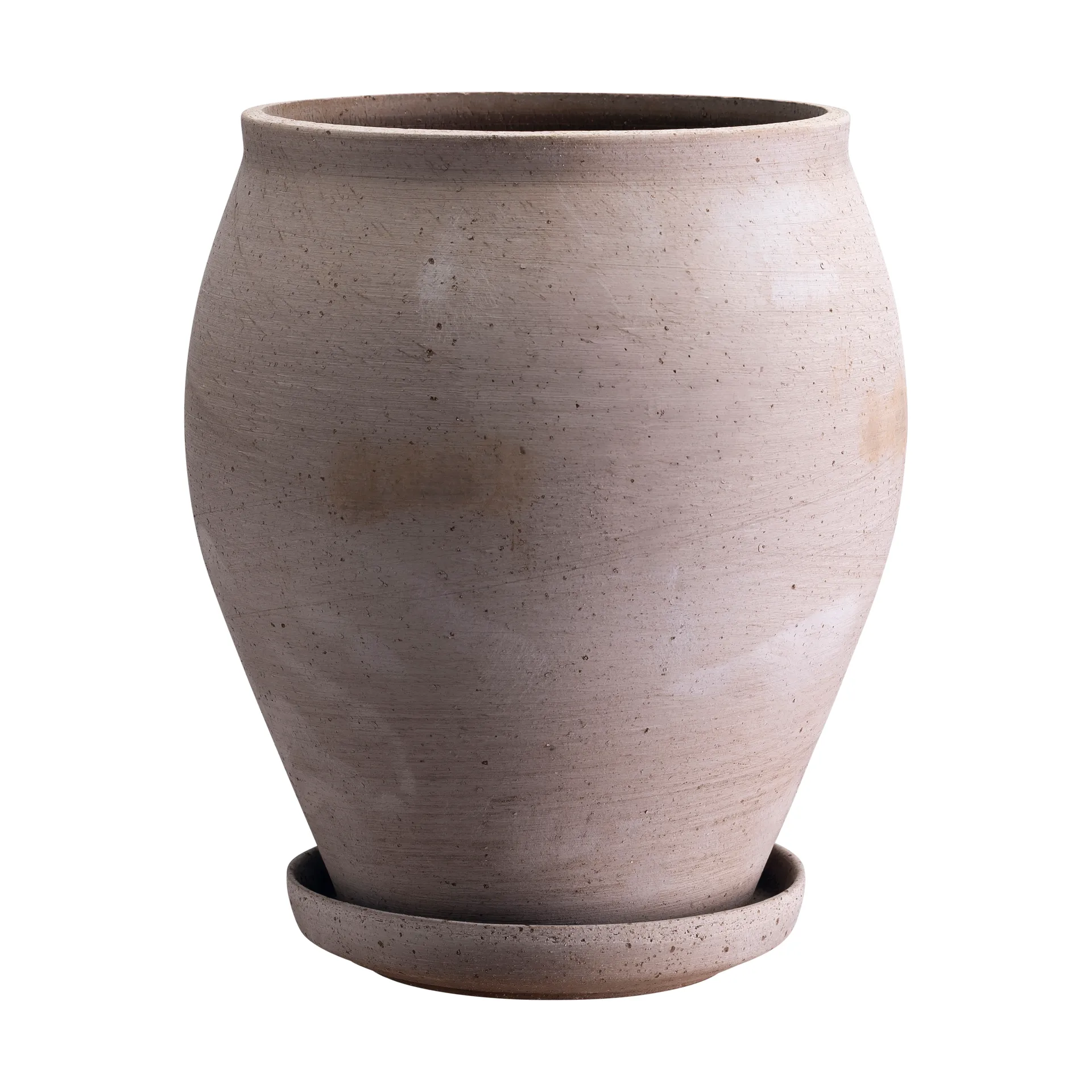 Vaso Delphi con sottovaso, 2 pezzi, Grigio, Ø22 cm, alto Bergs Potter
