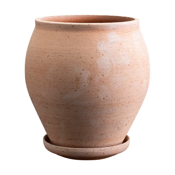 Vaso Delphi con sottovaso, 2 pezzi - Rosa, Ø20 cm - Bergs Potter