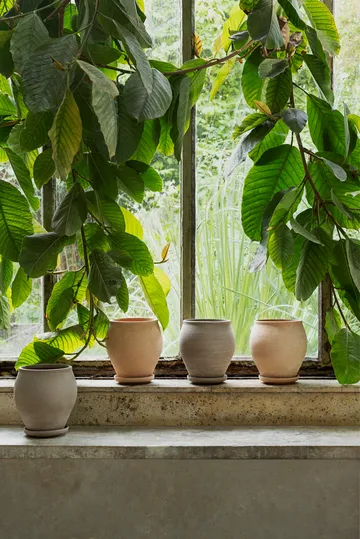 Vaso Delphi con sottovaso, 2 pezzi - Rosa, Ø20 cm - Bergs Potter