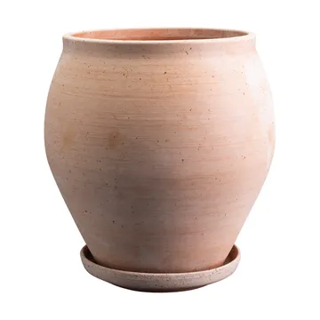 Vaso Delphi con sottovaso, 2 pezzi - Rosa, Ø26 cm - Bergs Potter