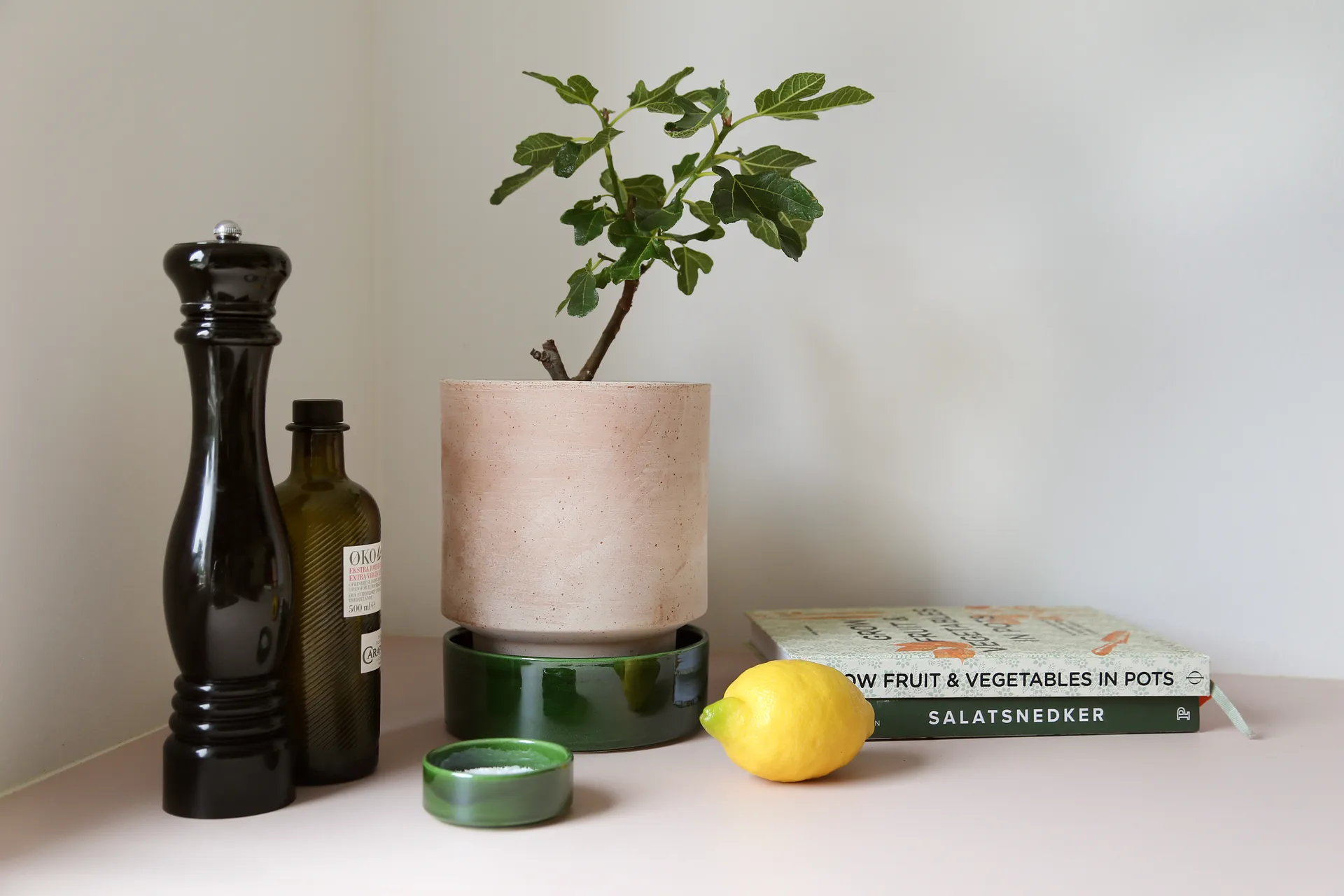 Vaso Hoff, Ø14 cm, Raw Rosa-Misty Blue Bergs Potter