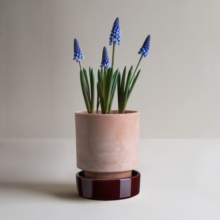 Vaso Hoff, Ø16 cm, Raw Rosa-Deep Burgundy Bergs Potter
