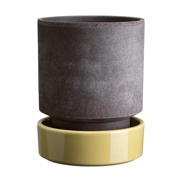 Vaso Hoff - Ø18 cm, Raw Grey-Pale Yellow (grigio-giallo) - Bergs Potter