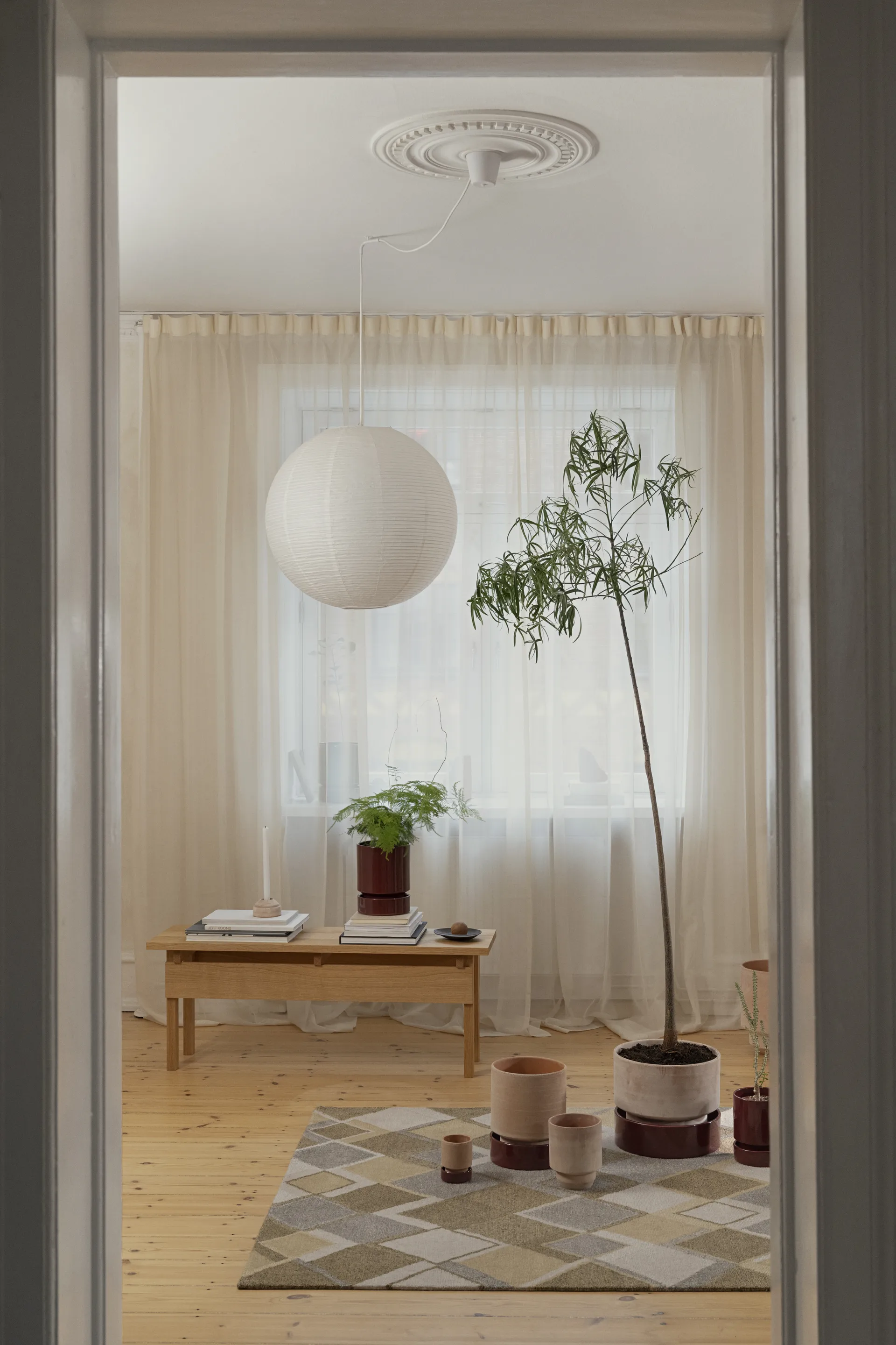 Vaso Hoff, Ø18 cm, Raw Rosa-Deep Burgundy Bergs Potter