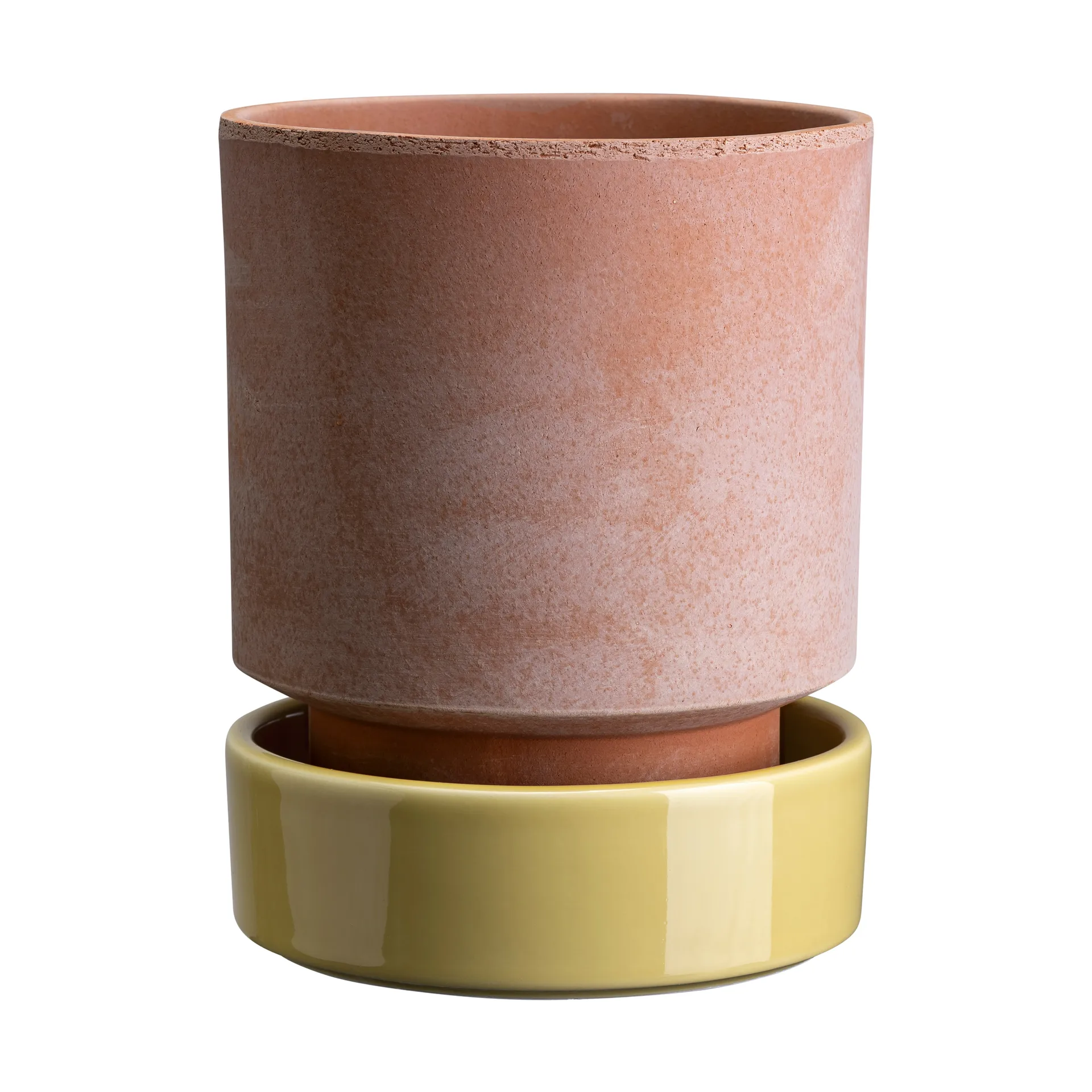 Vaso Hoff, Ø18 cm, Raw Rosa-Pale Yellow Bergs Potter
