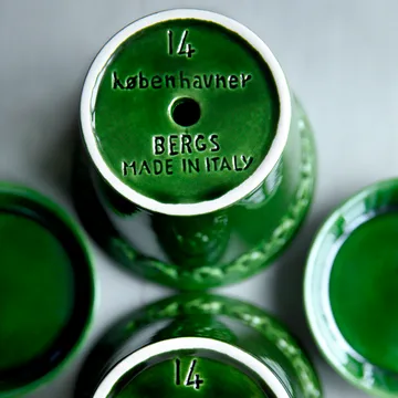 Vaso Köpenhamn smaltato - Verde, Ø18 cm - Bergs Potter