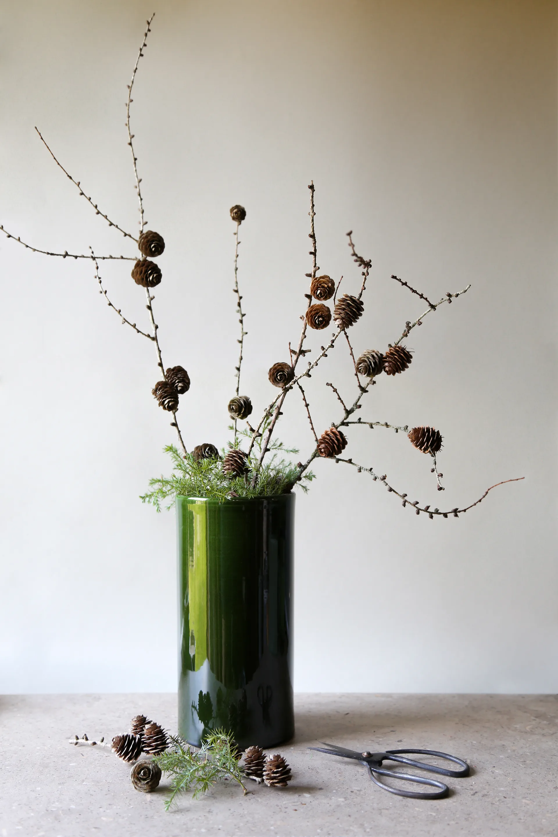 Vaso smaltato Romeo, Ø 12 cm, Verde Bergs Potter