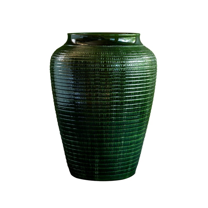 Vaso smaltato Willow 25 cm - Verde smeraldo - Bergs Potter