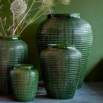 Vaso smaltato Willow 35 cm - Verde smeraldo - Bergs Potter